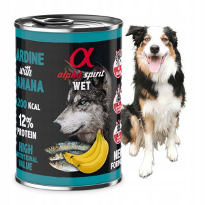 Karma mokra Alpha Spirit sardynki z bananem 400g