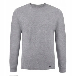 Longsleeve męski szary melanż Bastian