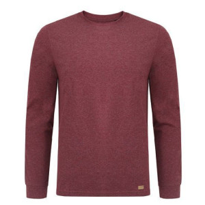 Longsleeve męski bordowy melanż Bastian