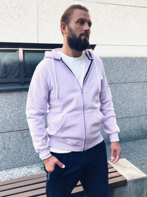 Bluza męska z kapturem fioletowa Ludwik