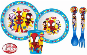 Spiderman Zestaw Obiadowy Kuchenny Dziecięcy 5 W 1