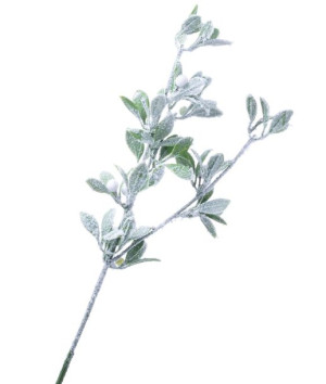 Jemioła gałązka ze śniegiem 53cm