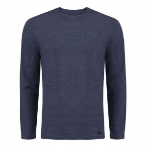 Longsleeve męski granatowy melanż Bastian