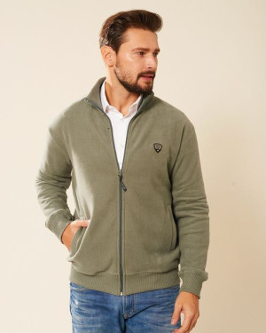 Sweter męski bawełniany matcha Platon
