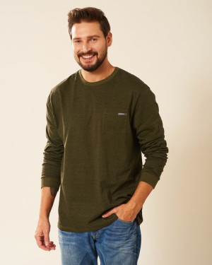 Longsleeve męski khaki Crossfire