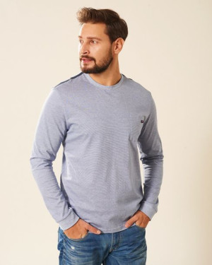 Longsleeve męski niebieski Crossfire