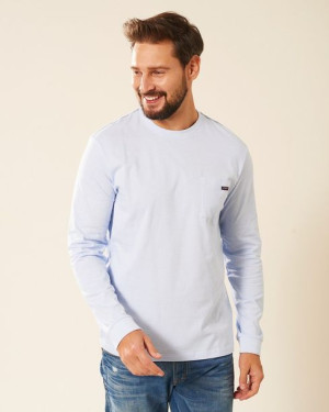 Longsleeve męski błękitny Crossfire