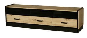 Szafka RTV pod Telewizor 180 cm Szuflady  KLARA  Dąb Artisan