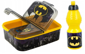 Pudełko Śniadaniowe + Bidon Batman