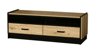 Szafka RTV pod Telewizor Szuflady  140 cm KLARA  DĄB ARTISAN