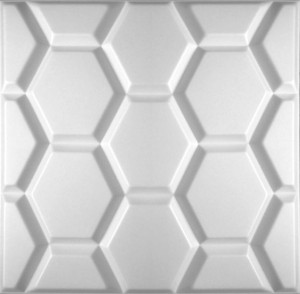 Kasetony Sufitowe 3d Panele Ścienne Białe Hexagon