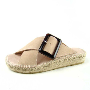 Klapki damskie espadryl MACARENA skóra handmade r.37