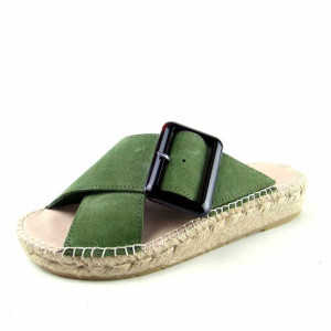 Klapki damskie espadryl MACARENA skóra handmade r.36