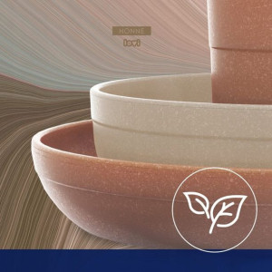 LOVI Zestaw naczyń z kubkiem Granola beige