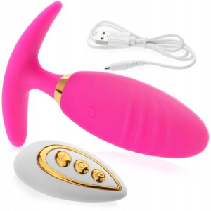Wibrujący Korek Analny Anal Plug Sterowany Pilotem