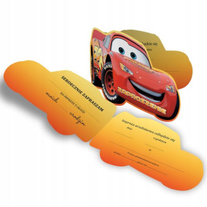 Zaproszenie Na Urodziny Auta Mcqueen Z2
