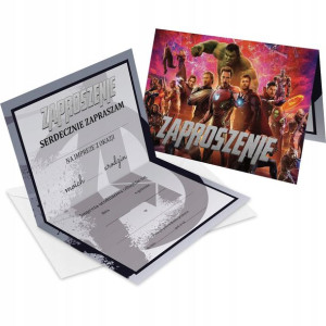 Zaproszenie Na Urodziny Avengers Z2