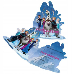 Zaproszenie Na Urodziny Frozen Z2