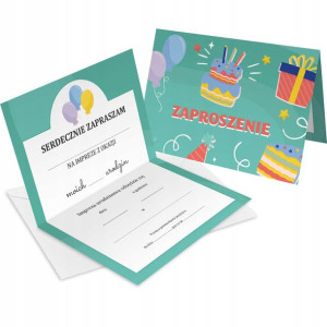 Zaproszenie Na Urodziny Kolorowe Poziom Z2