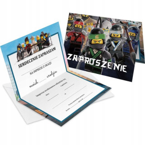 Zaproszenie Na Urodziny Lego Ninjago Z2