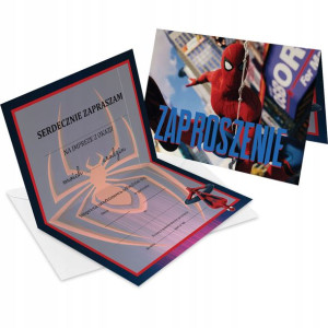 Zaproszenie Na Urodziny Spider-man Marvel Z2