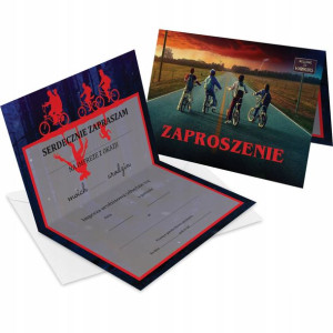 Zaproszenie Na Urodziny Stranger Things Poziom Z2