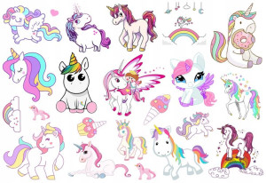 Tatuaże Dla Dzieci Zmywalne Jednorożce Unicorn Y6