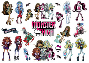 Tatuaże Dla Dzieci Zmywalne Monster High Y6