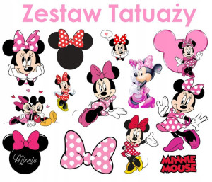 TATUAŻE DLA DZIECI ZMYWALNE Myszka Minnie Y6