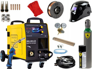 Spawarka Migomat Magnum Mig Tig Mma 200 A + Zestaw