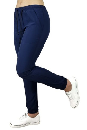 Joggery medyczne elastyczne granatowe Regular Fit roz M