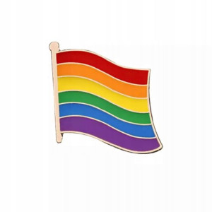 PINETS przypinka LOVE is Love Tęcza Flaga Miłość