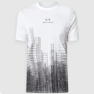 Armani Exchange t-shirt męski koszulka biały S
