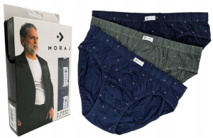 Moraj 3 Szt Slipy Męskie Majtki 100% Bawełna 6xl