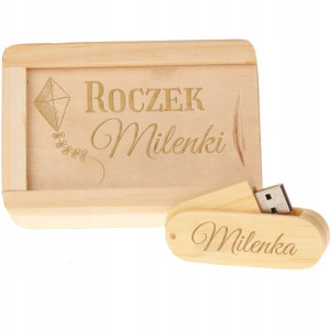 Pudełko + Pendrive Na Roczek Z Grawerem Y2