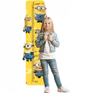 Naklejka Na Ściane Miarka Wzrostu Minionki Z2