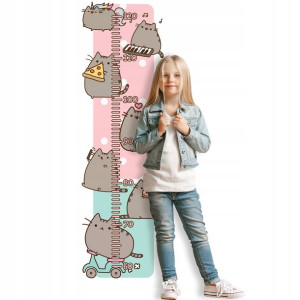 Naklejka Na Ściane Miarka Wzrostu Pusheen Z2