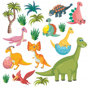 Naklejki Na Ściane Duże Dinozaury Z2