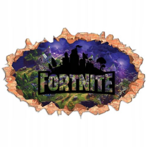 Naklejki Na Ściane Duże Fortnite Dziura Z2