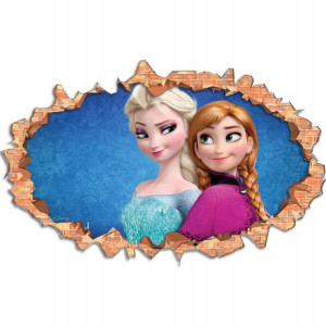 Naklejki Na Ściane Duże Frozen Dziura Z2