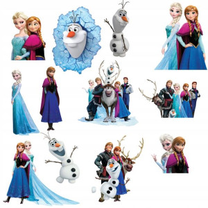 Naklejki Na Ściane Duże Frozen Kraina Lodu Z2