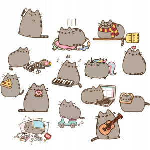 Naklejki Na Ściane Duże Kot Pusheen Z2