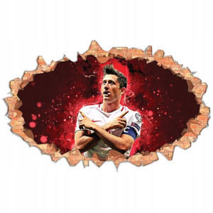 Naklejki Na Ściane Duże Lewandowski Dziura Z2