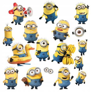 Naklejki Na Ściane Duże Minionki Z2
