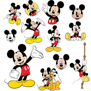 Naklejki Na Ściane Duże Myszka Mickey Disney Z2