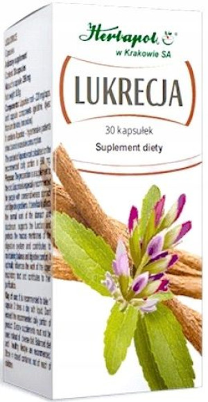 Suplement diety Herbapol Kraków Lukrecja 220 mg
