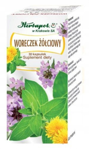 Suplement diety WORECZEK ŻÓŁCIOWY 30 kaps Herbapol