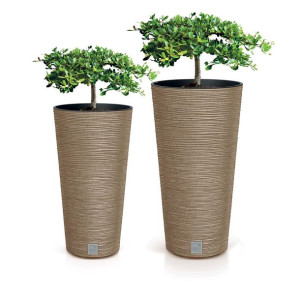 Zestaw 2x Doniczka Donica Ogrodowa Do Domu Na Taras Furu Slim ECO Wysoka