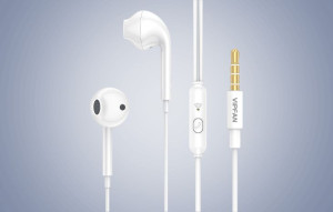 Słuchawki Douszne Przewodowe Vipfan M15, Jack 3.5mm, 1m (białe)