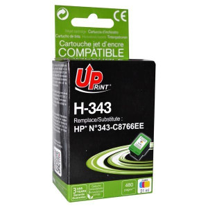 UPrint kompatybilny ink / tusz z C8766EE, HP 343, color, 480s, 21ml